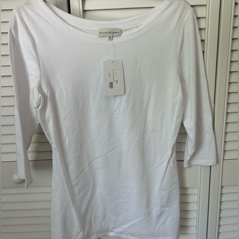 White+Warren Women's Long Sleeve Top Medium